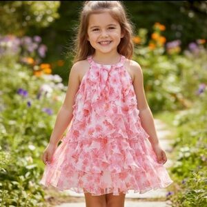 KATE MACK DAISY FLORAL RUFFLE CASCADE